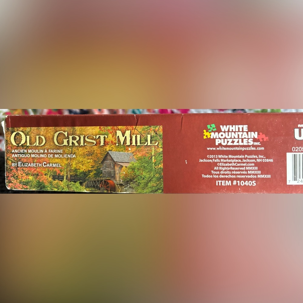🧩Used 1000 pc White Mountain “Old Grist Mill” puzzle 🧩 - Picture 3 of 4
